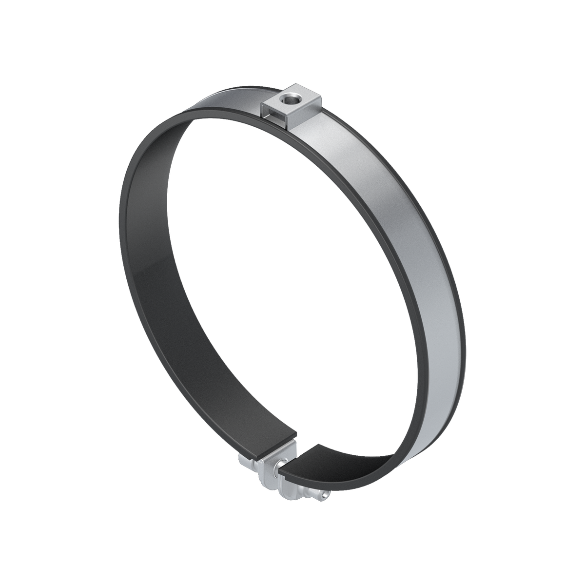 Pipe clamp for ceiling mounting, 1.4301, untreated