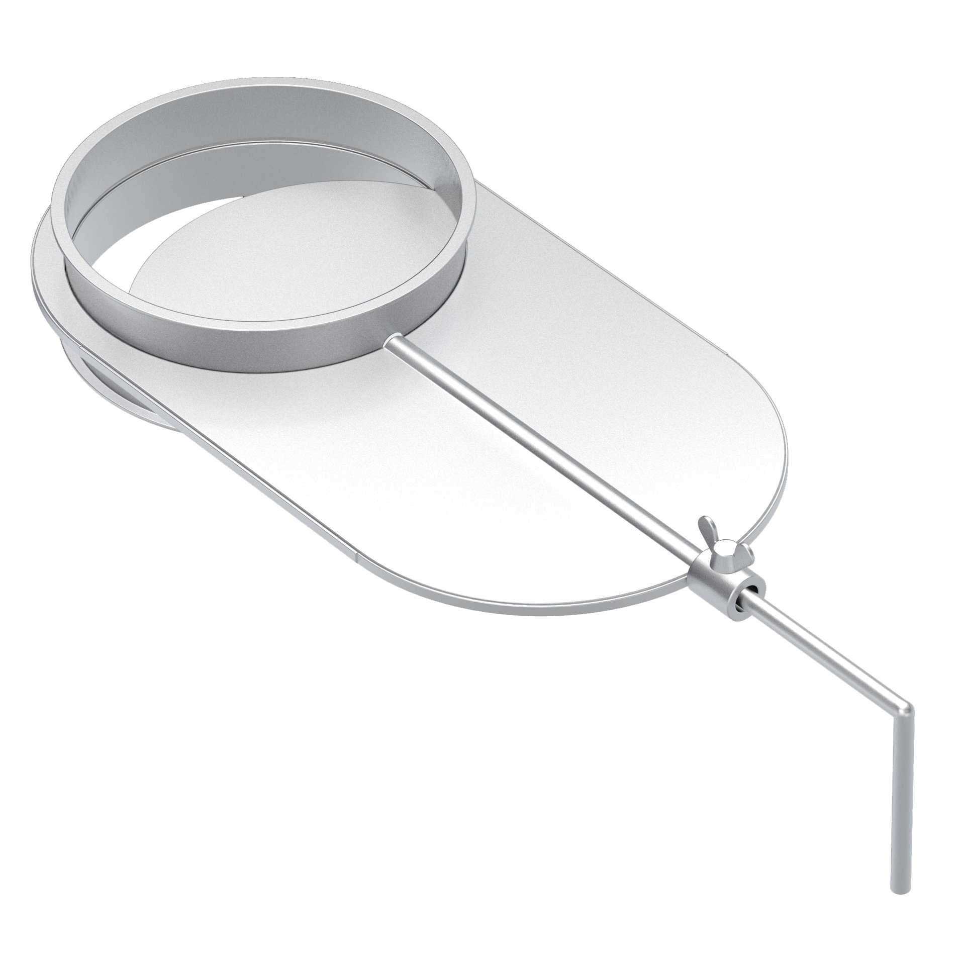 Air regulator gate, 1.0330, electrogalvanized