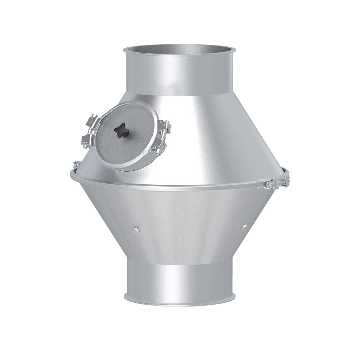 Baffle pot, 1.0330, powder coated