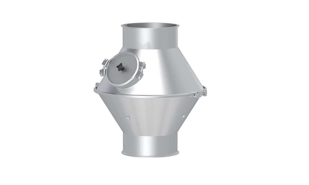 Baffle pot, 1.0330, powder coated