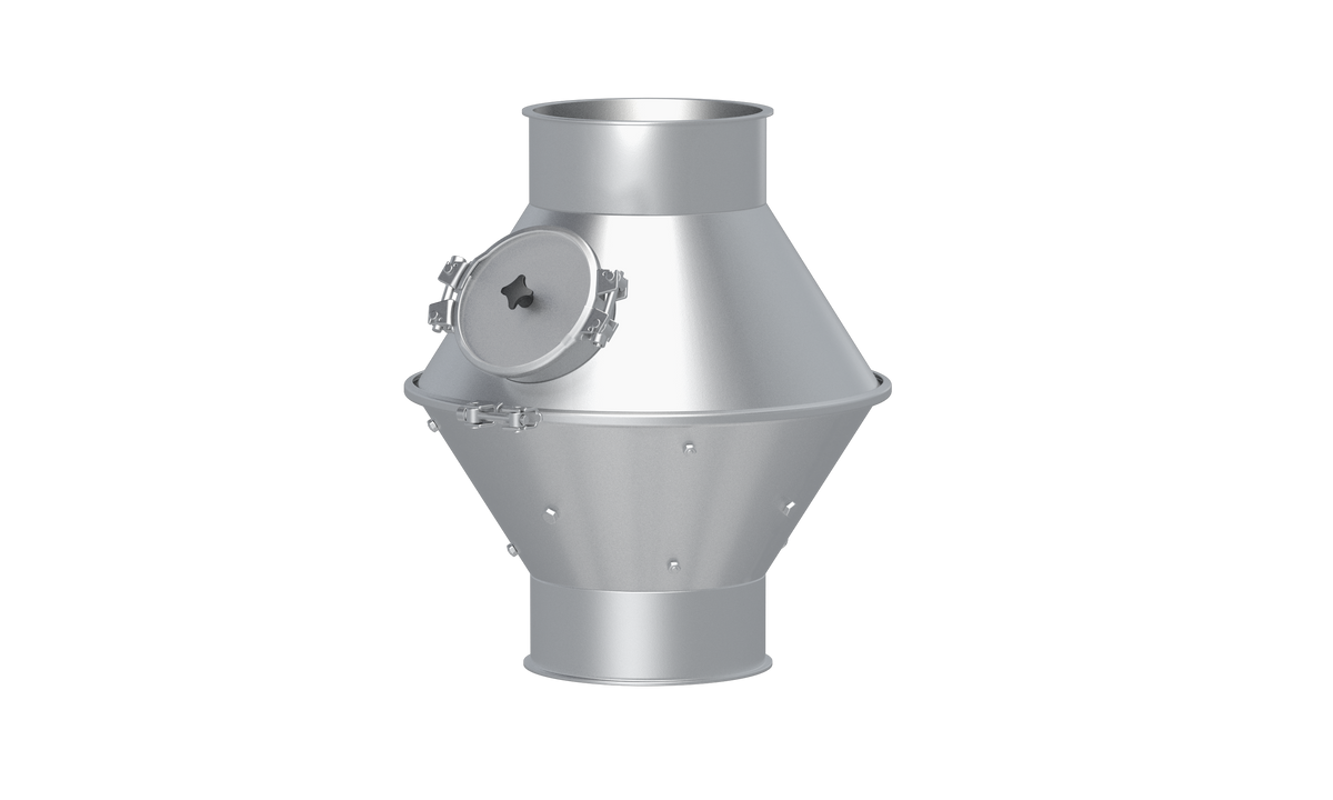 Baffle pot, 1.0330, hot-dip galvanized