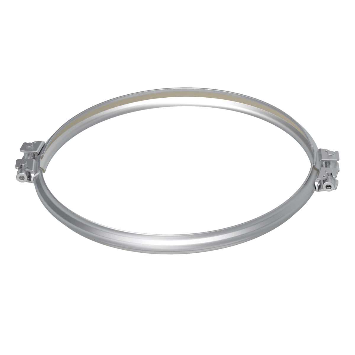 Clamping rings with sealing compound, 1.0330, electrogalvanized
