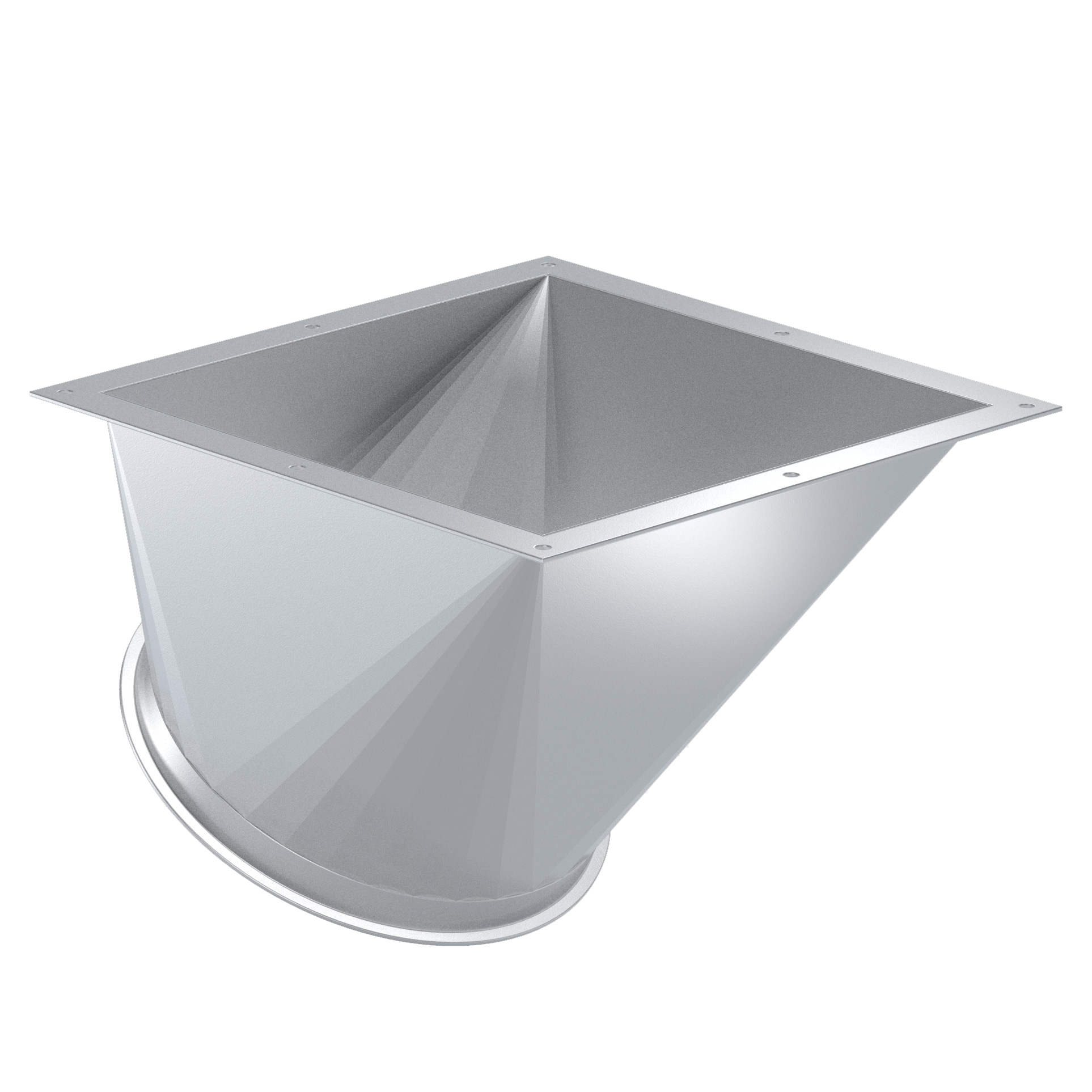 Transition piece with inclination, 1.0330, hot-dip galvanized