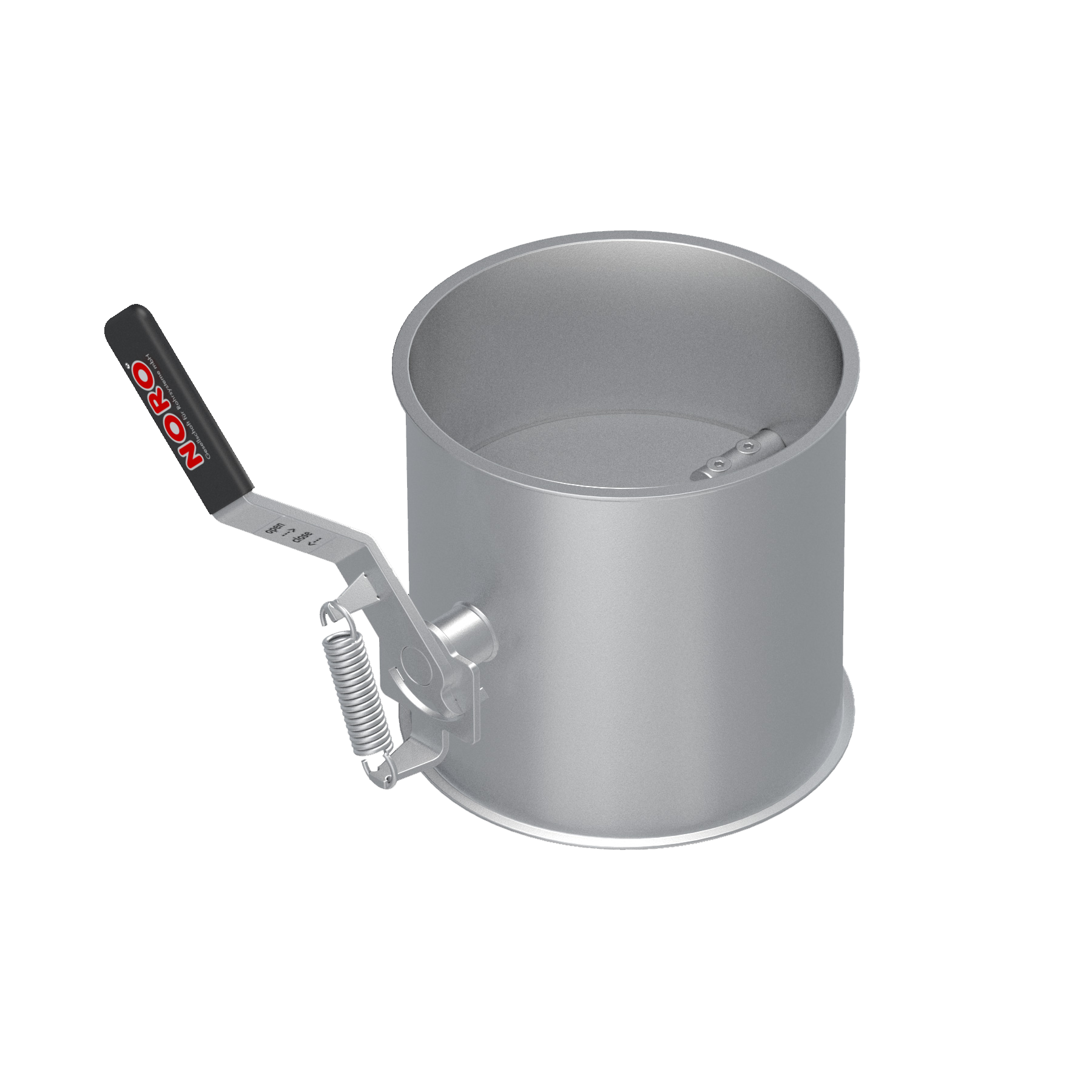 Throttle valve, 1.0330, electrogalvanized, manually operated