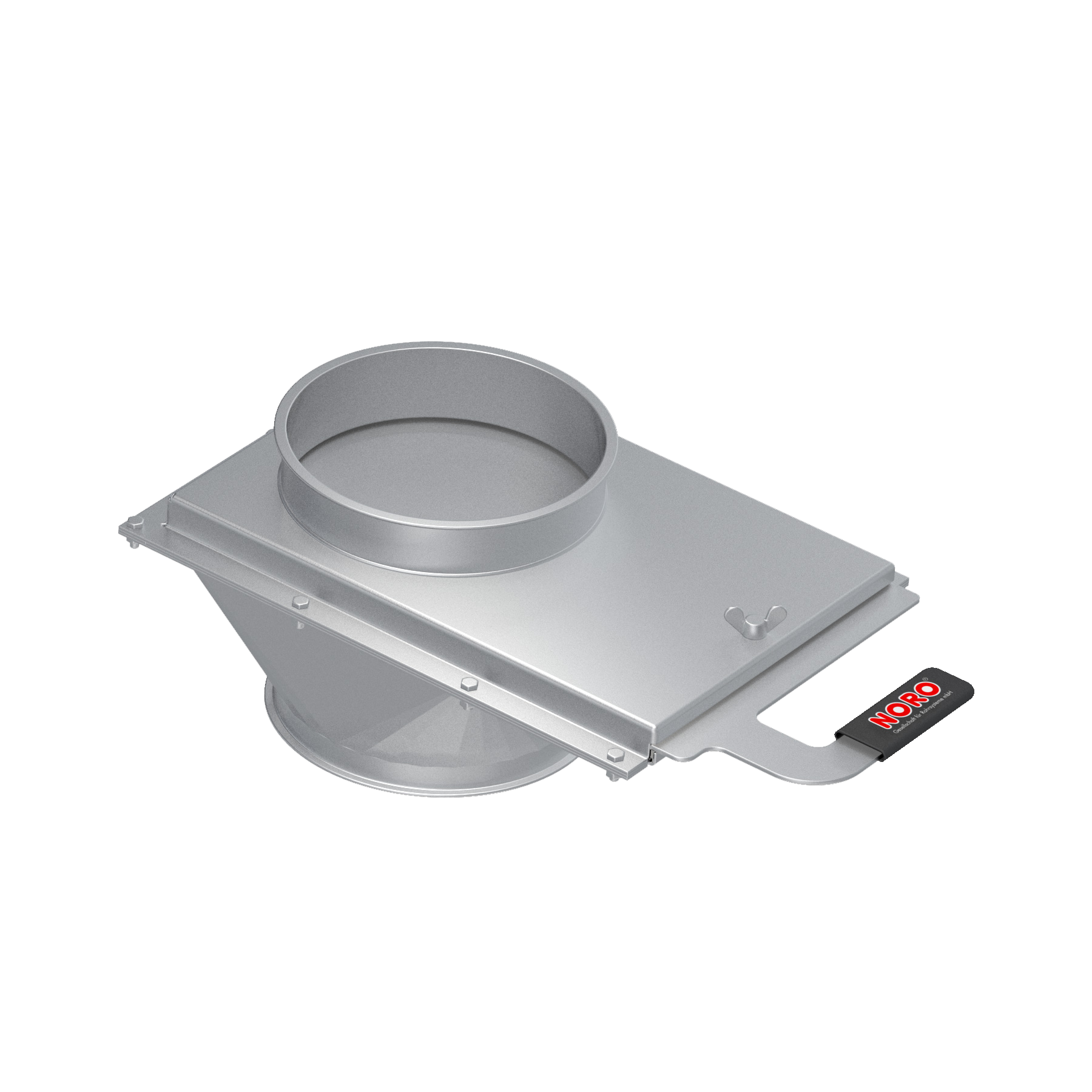 Pipe gate, 1.0330, electrogalvanized, manually operated