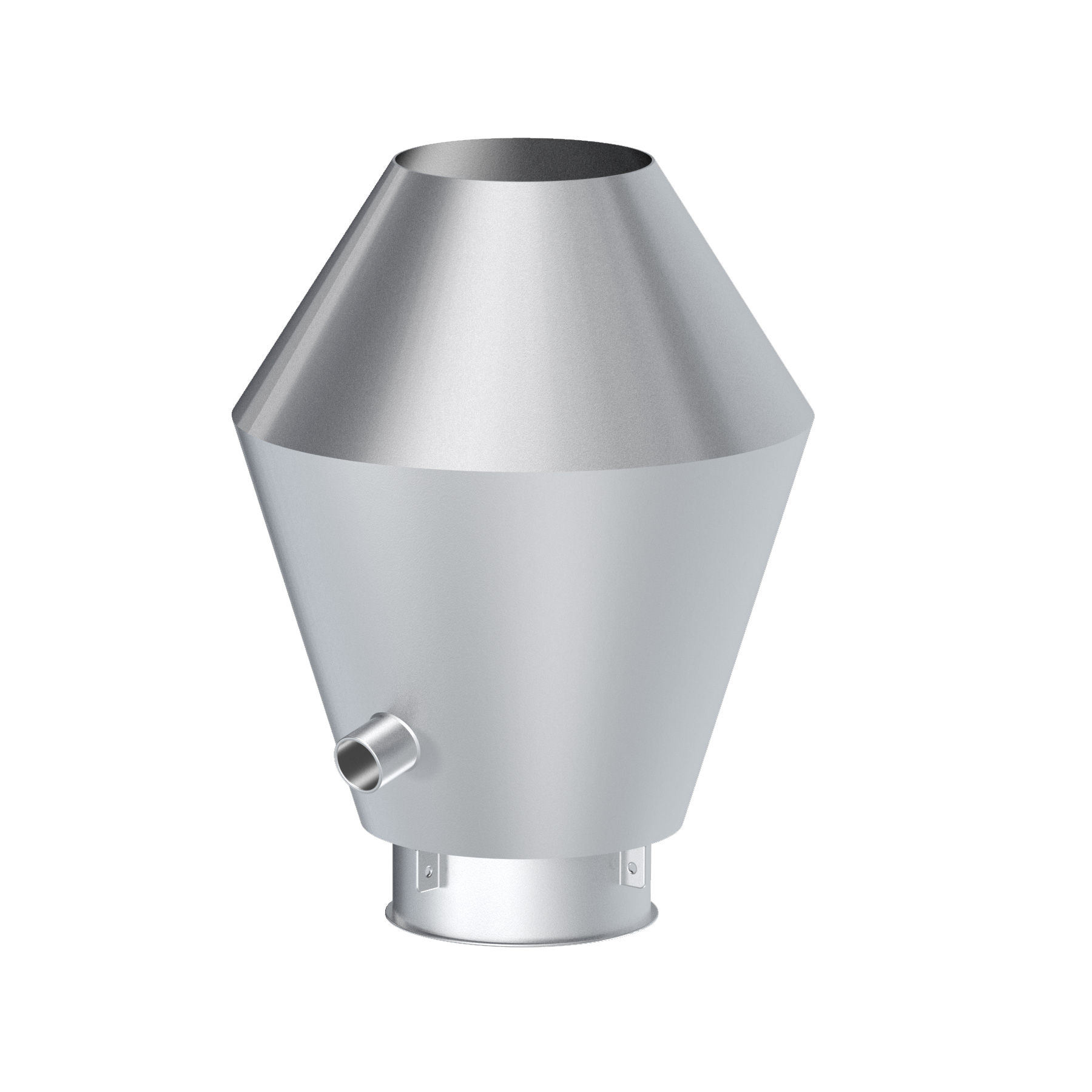 Deflecting hood, 1.0330, hot-dip galvanized