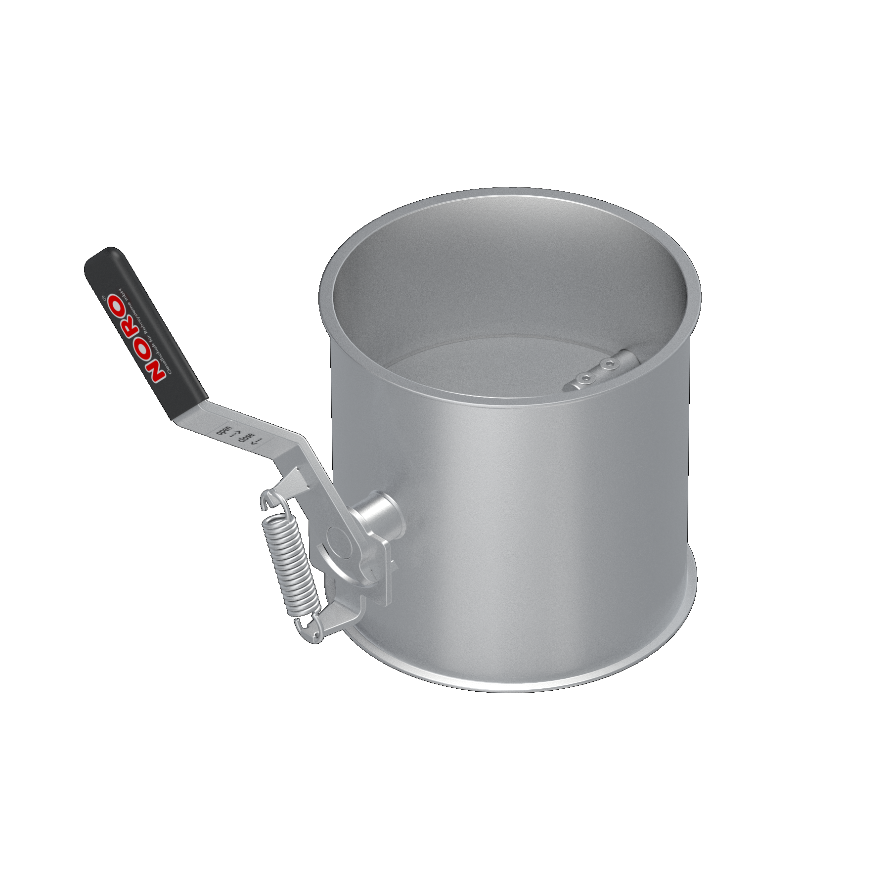 Bagging valve, 1.0330, electrogalvanized, manually operated