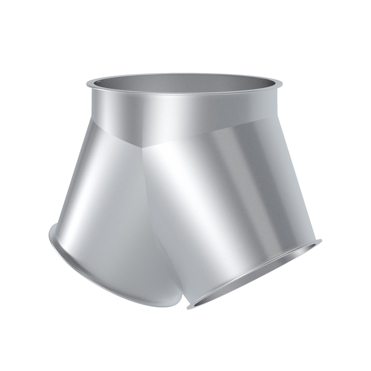 Symmetrical Y-piece conical, 1.0330, hot-dip galvanized