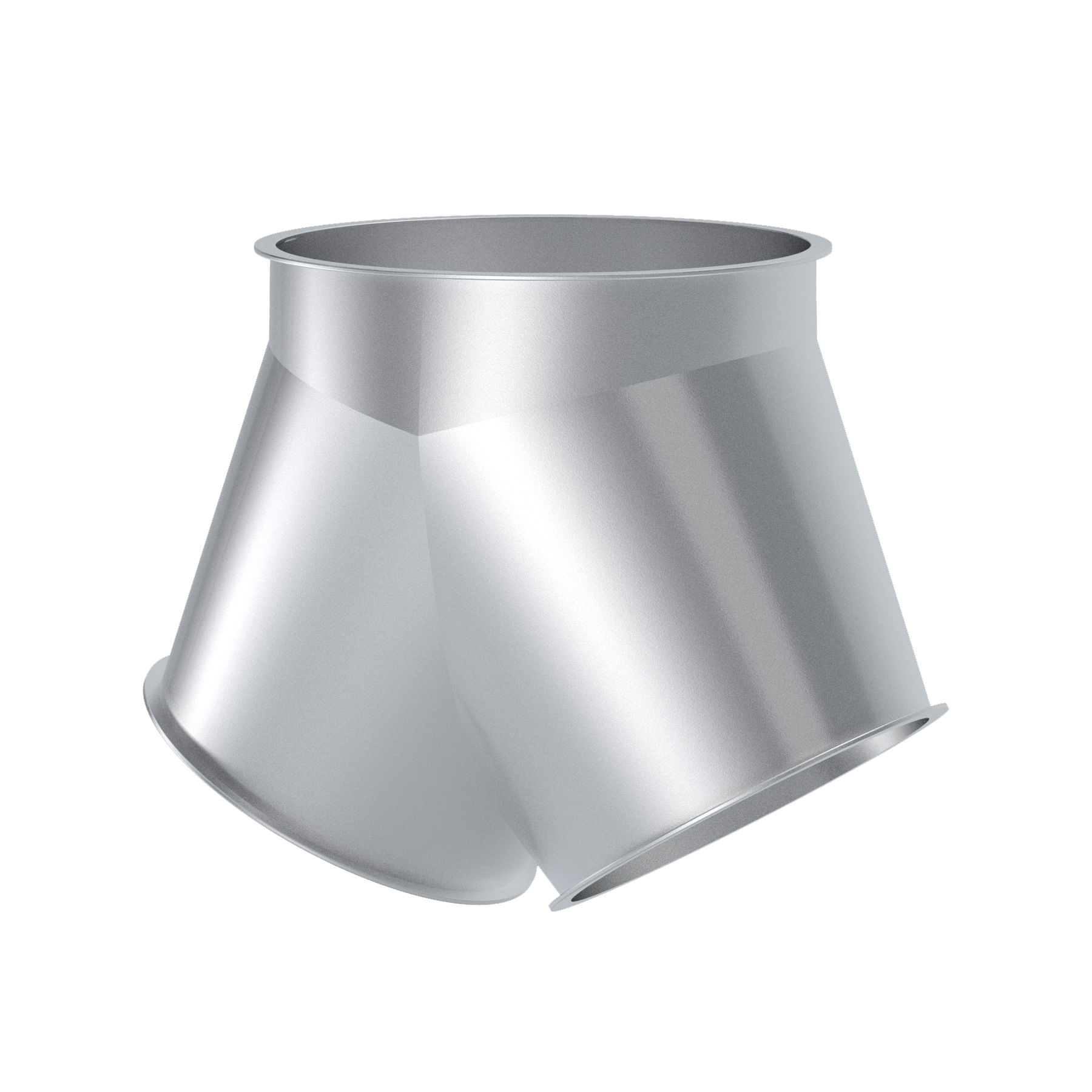 Symmetrical Y-piece conical, 1.4301, blasted