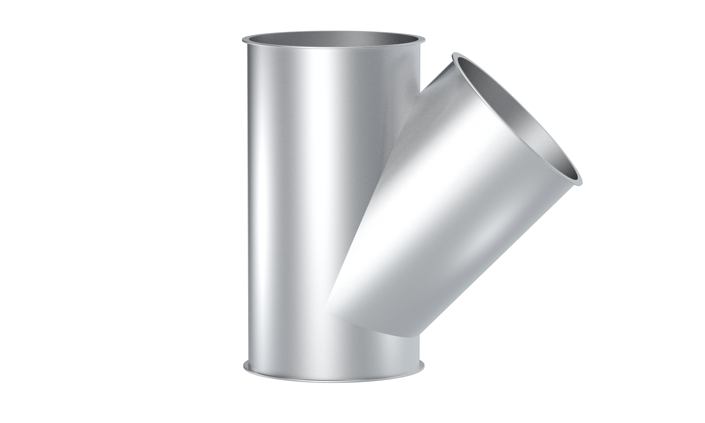 Y-piece, 1.0330, powder coated