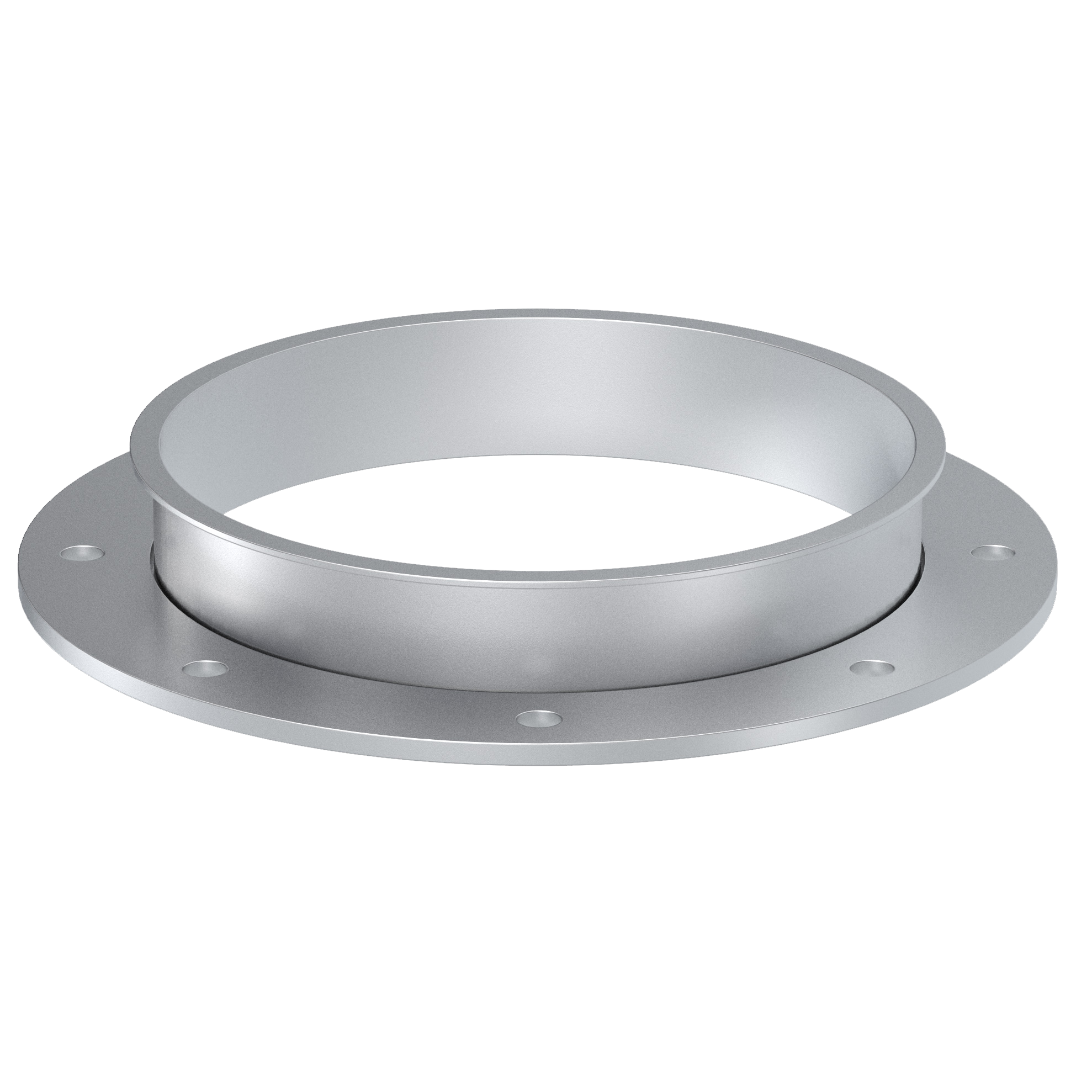 Connection stub with loose flange, 1.0330, hot-dip galvanized
