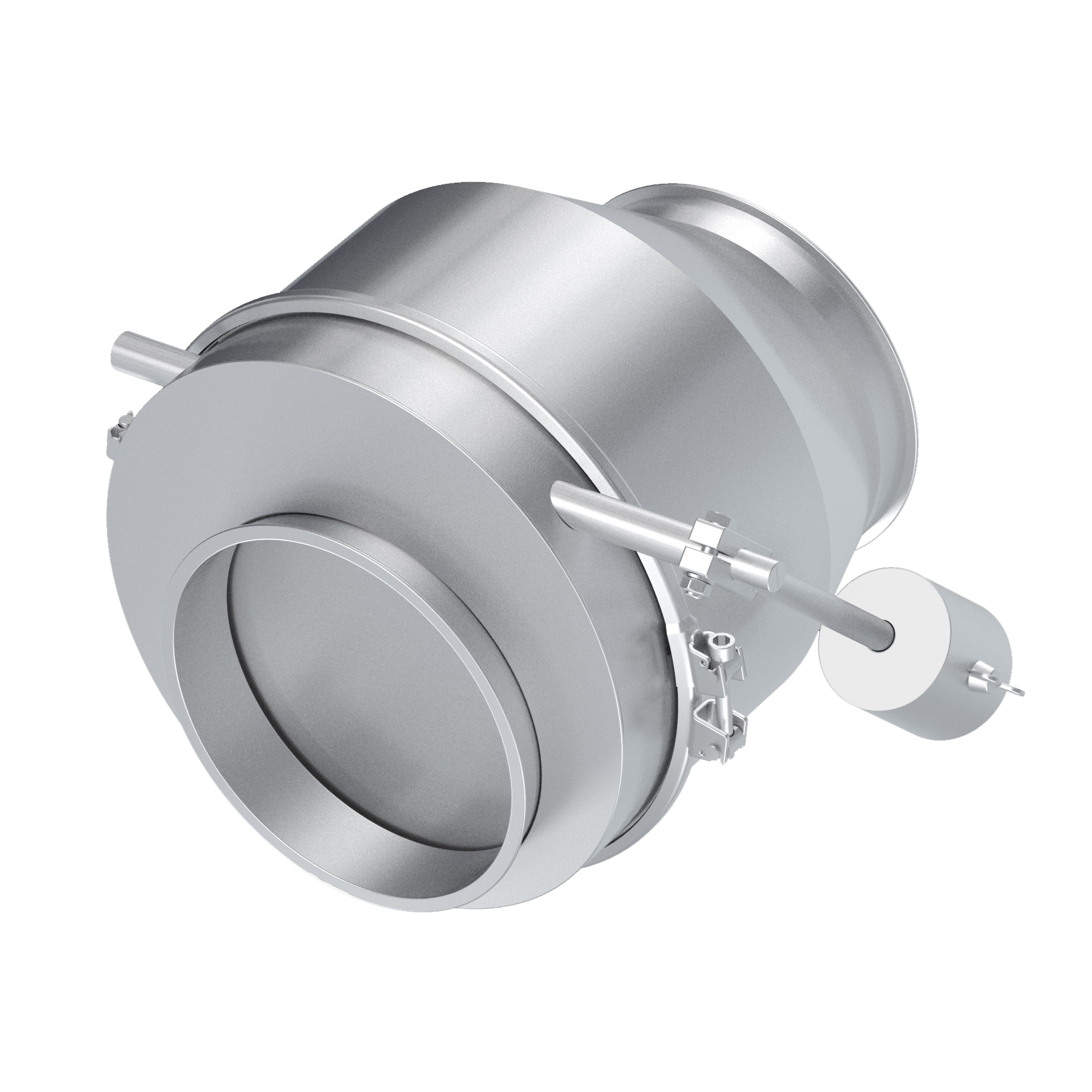 Non-return valve, 1.0330, powder coated