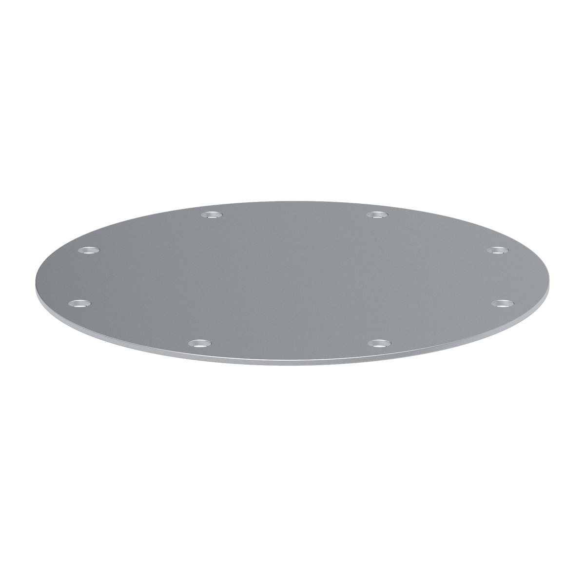 Blanking cover for flange connection, 1.0330, powder coated