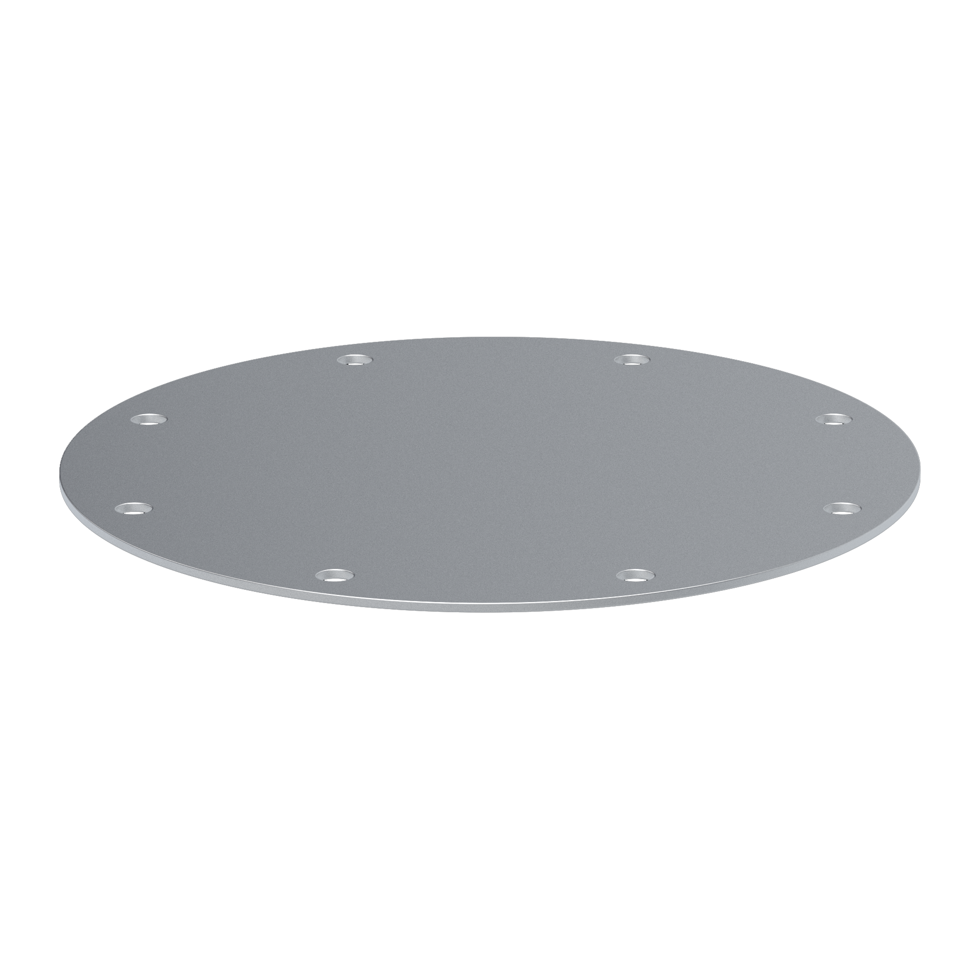 Blanking cover for flange connection, 1.4301, blasted