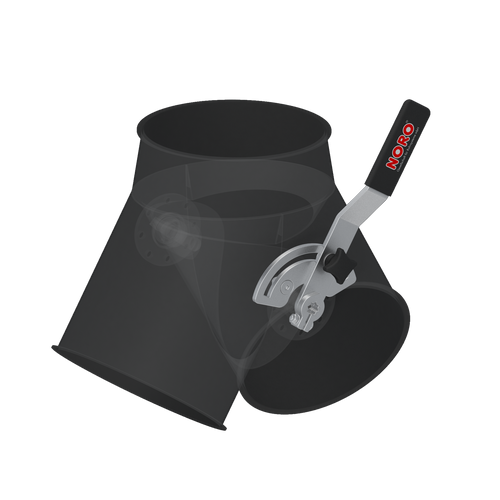 Hand lever, lockable, 1.4301, blasted