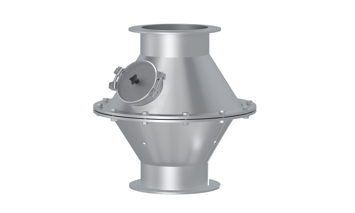 Baffle pot, 1.4301, blasted