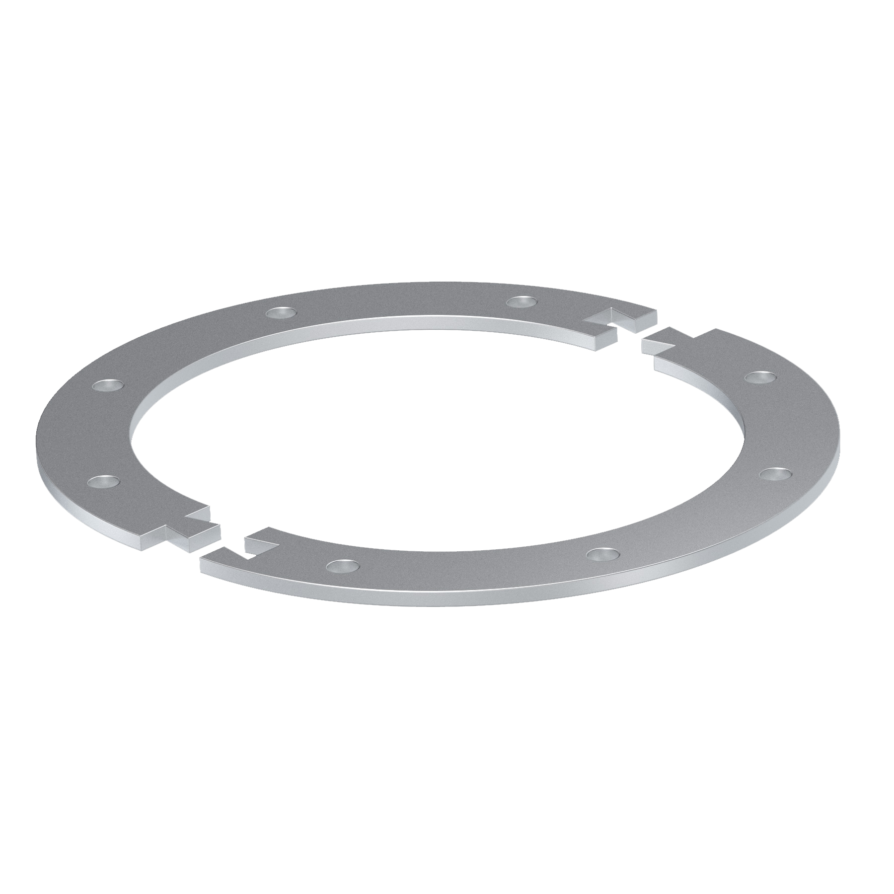 Flange two-parted, 1.0038, electrogalvanized